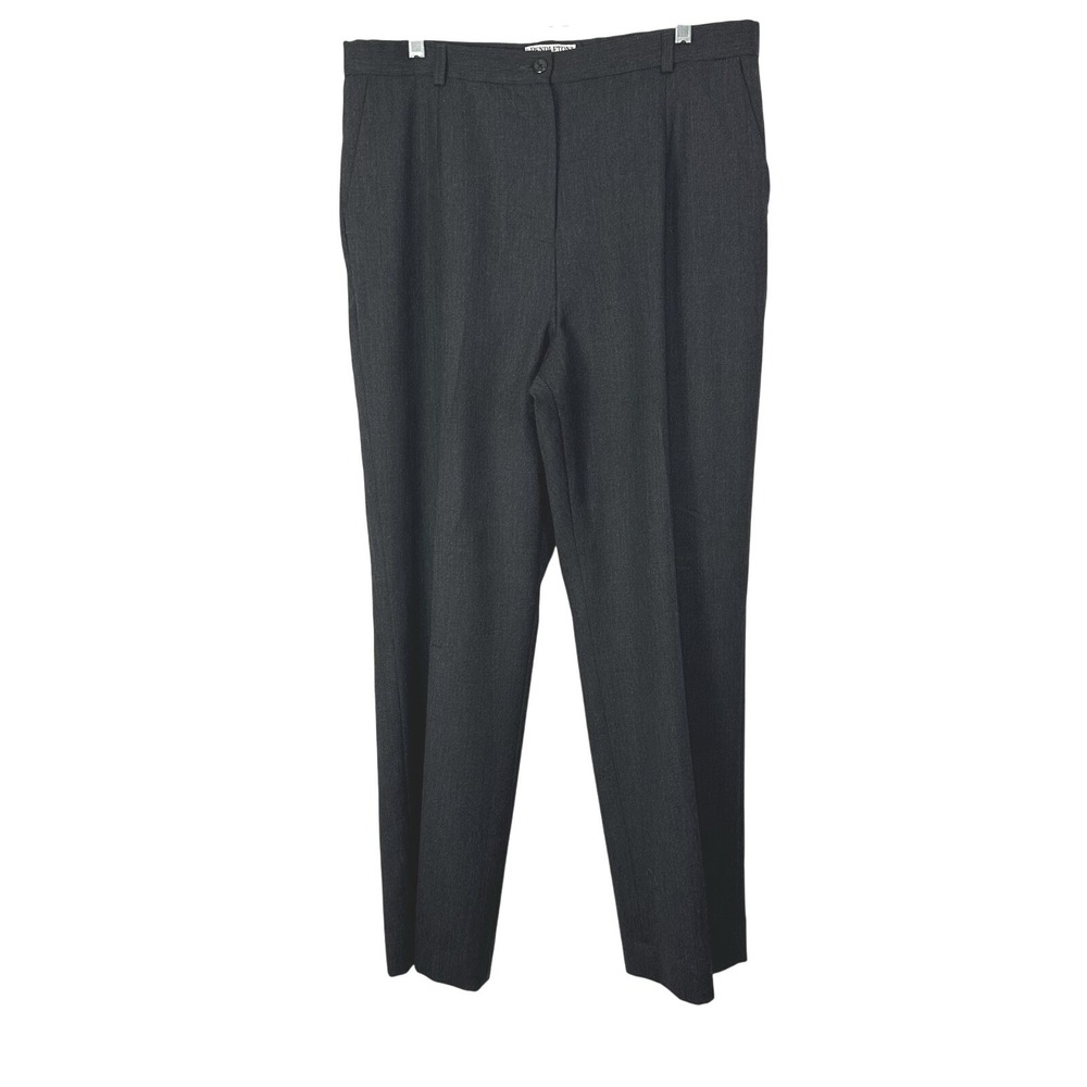 VTG Pendleton Plus 100% Wool Pants Womens 14W Dark Gray Lined Career Business